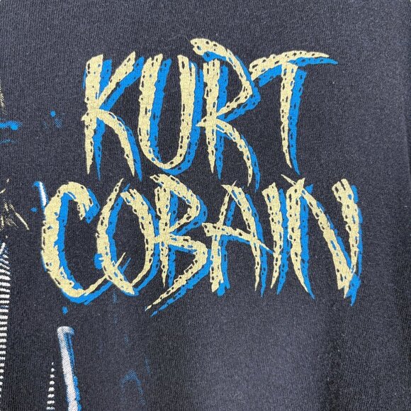Vintage Kurt Cobain Black Suicide Note Tee Shirt Men's Size XL Nirvana Grunge - Picture 11 of 14